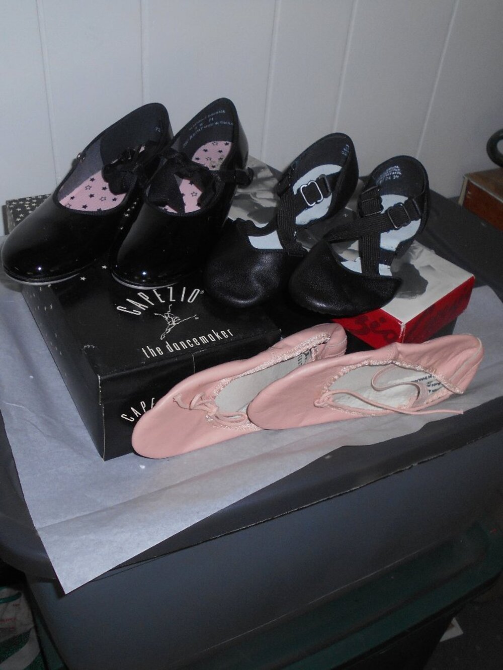 All 3 Pair Dance Shoes-Tap Ballet Jazz- New